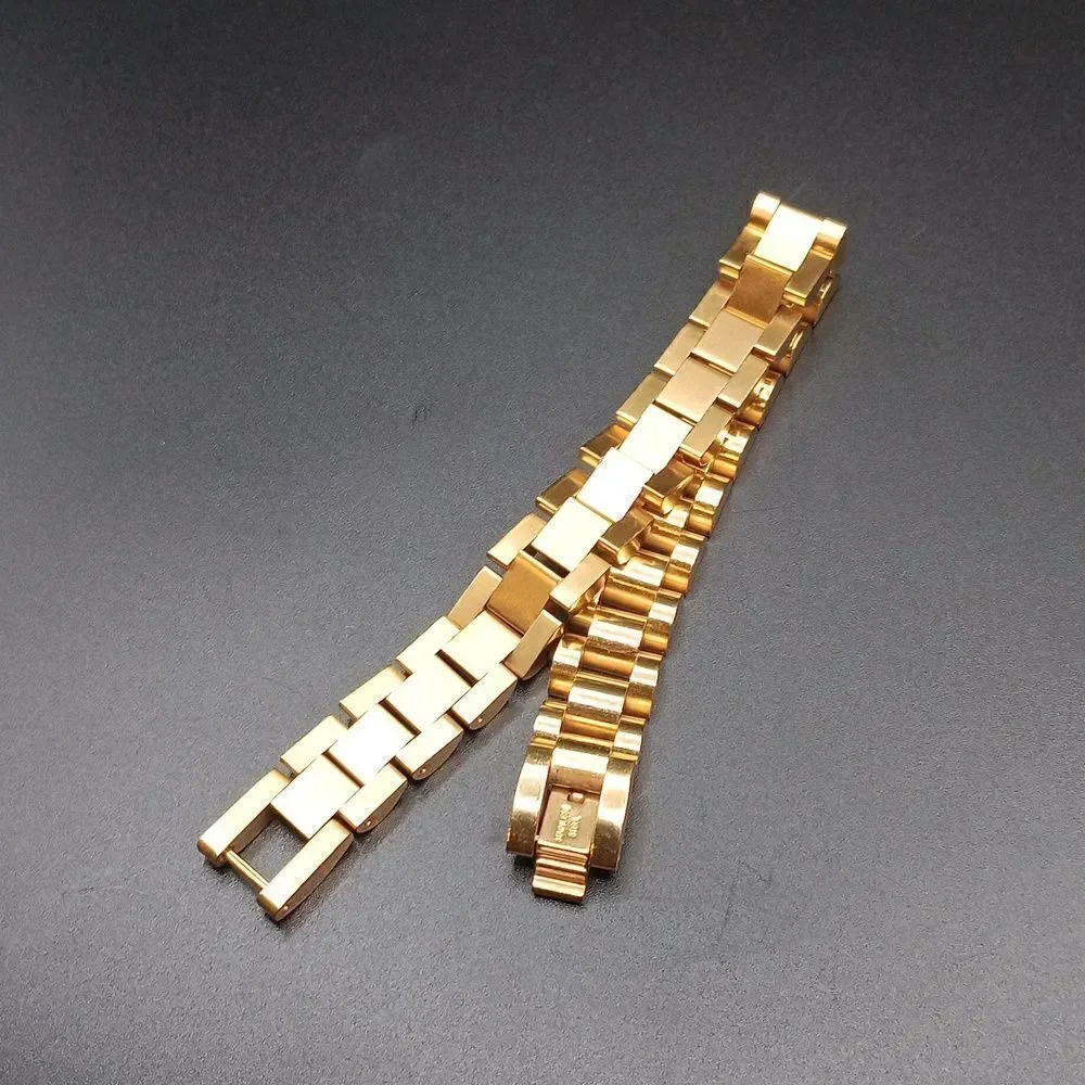 NEW Stainless Steel‎ Band Bracelet Goldtone 7